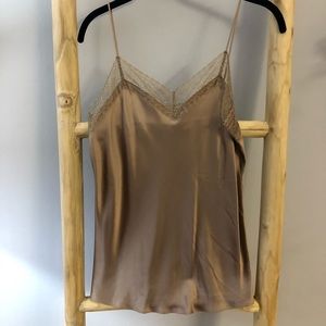 Vince Lace-trimmed satin camisole